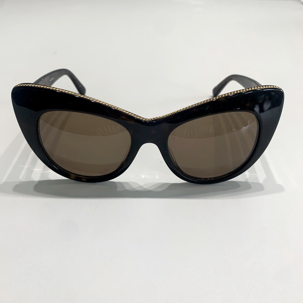 Stella McCartney Dark Brown Cat Eye Sunglasses